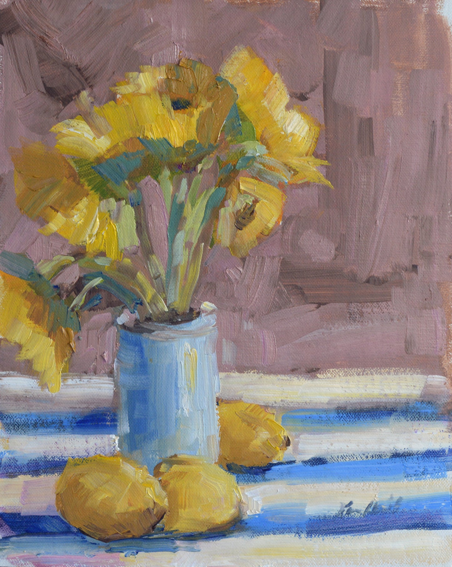 Sunflowers & Stripes