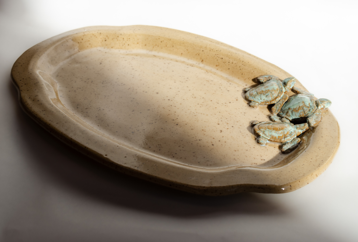 Tan Turtle Platter