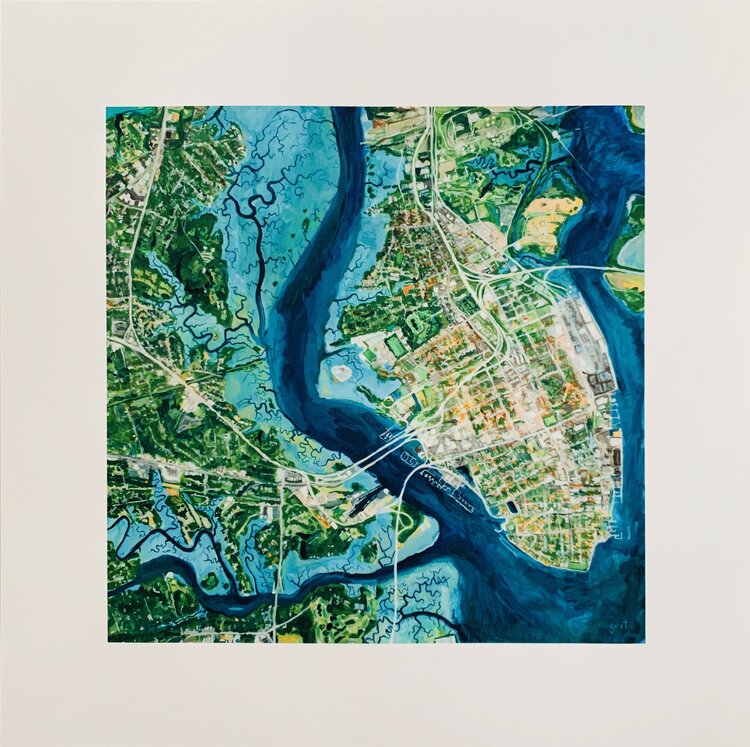 Charleston Peninsula Print – The Gallery at Sweetgrass, Wild Dunes Resort