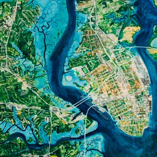 Charleston Peninsula Print