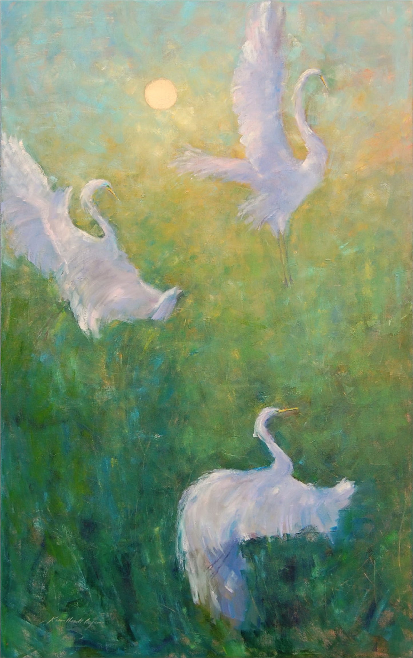 Ascent of the Great Egret I