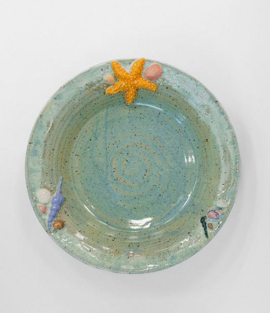 Sea Shell Bowl with Starfish